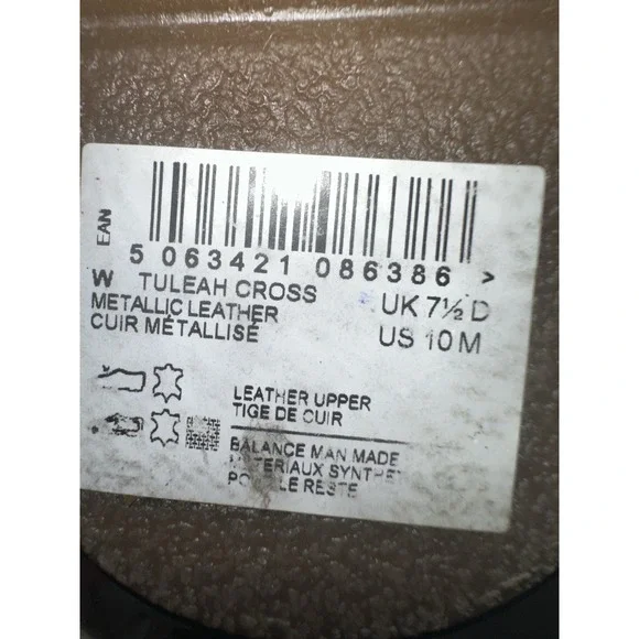 Clarks Women's Tuleah Cross Metallic Leather Sz 10 - Picture 8 of 9